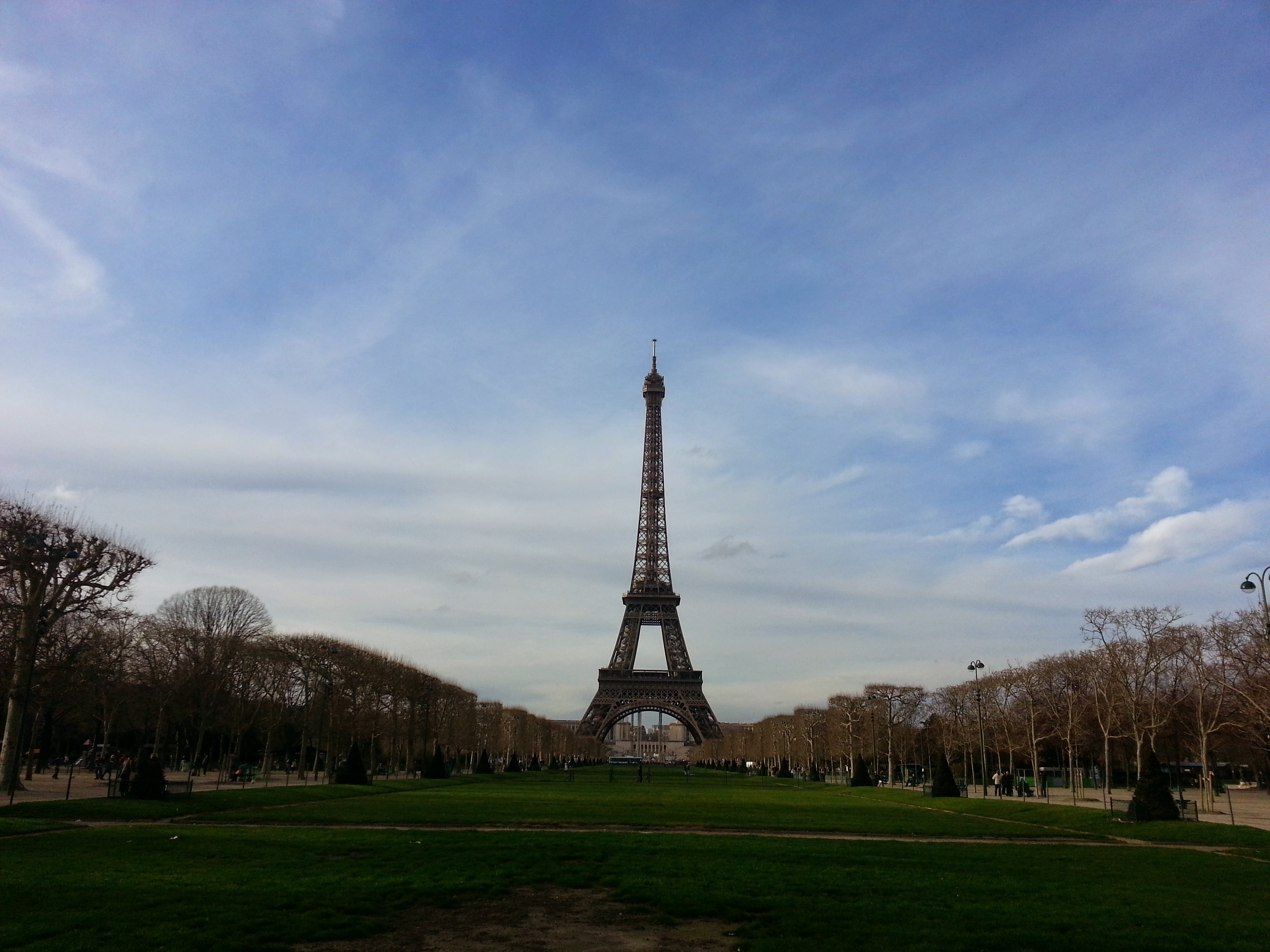 Paris cityscape with the Eiffel Tower at sunset